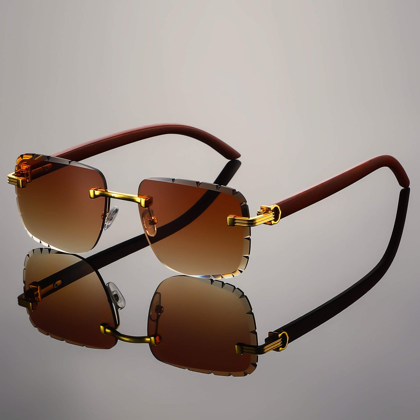 Classic Frameless Vintage Sunglasses - VibreMode