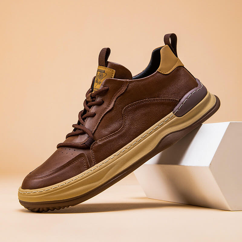 Authentic Real Leather Running Shoes