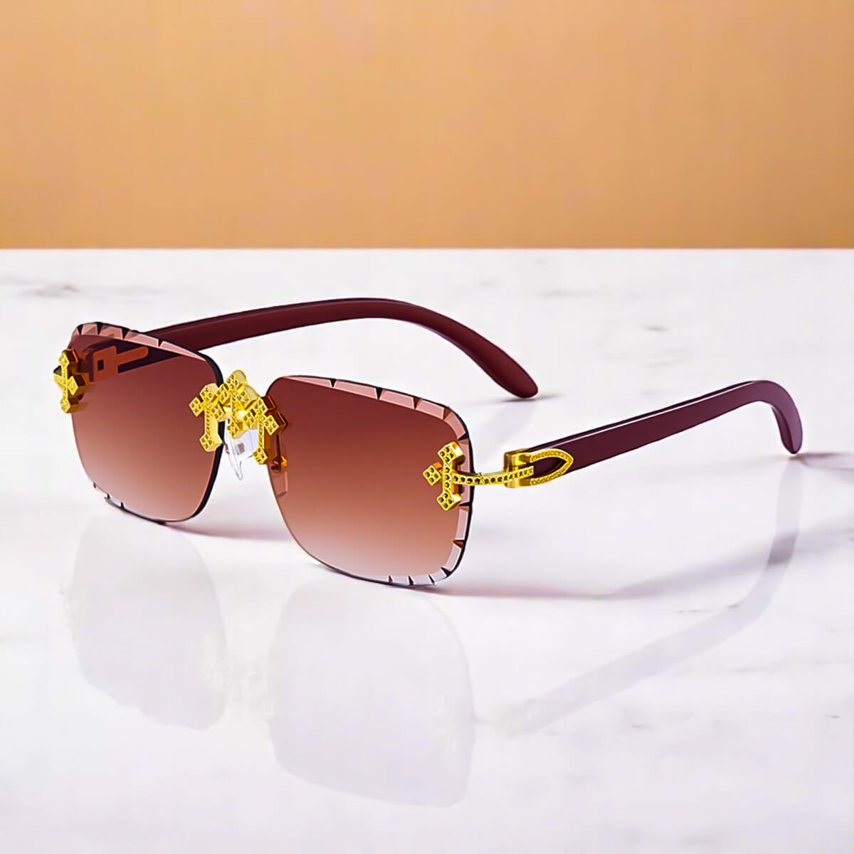 Trendy Frameless Vintage Sunglasses
