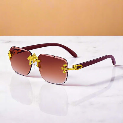 Trendy Frameless Vintage Sunglasses