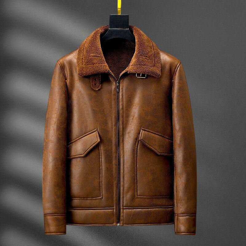 Classic Vintage Leather Pilot Jacket