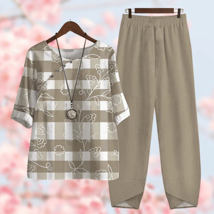 Women's Floral Two Piece Set