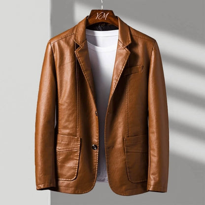 Premium Genuine Leather Biker Jacket - VibreMode