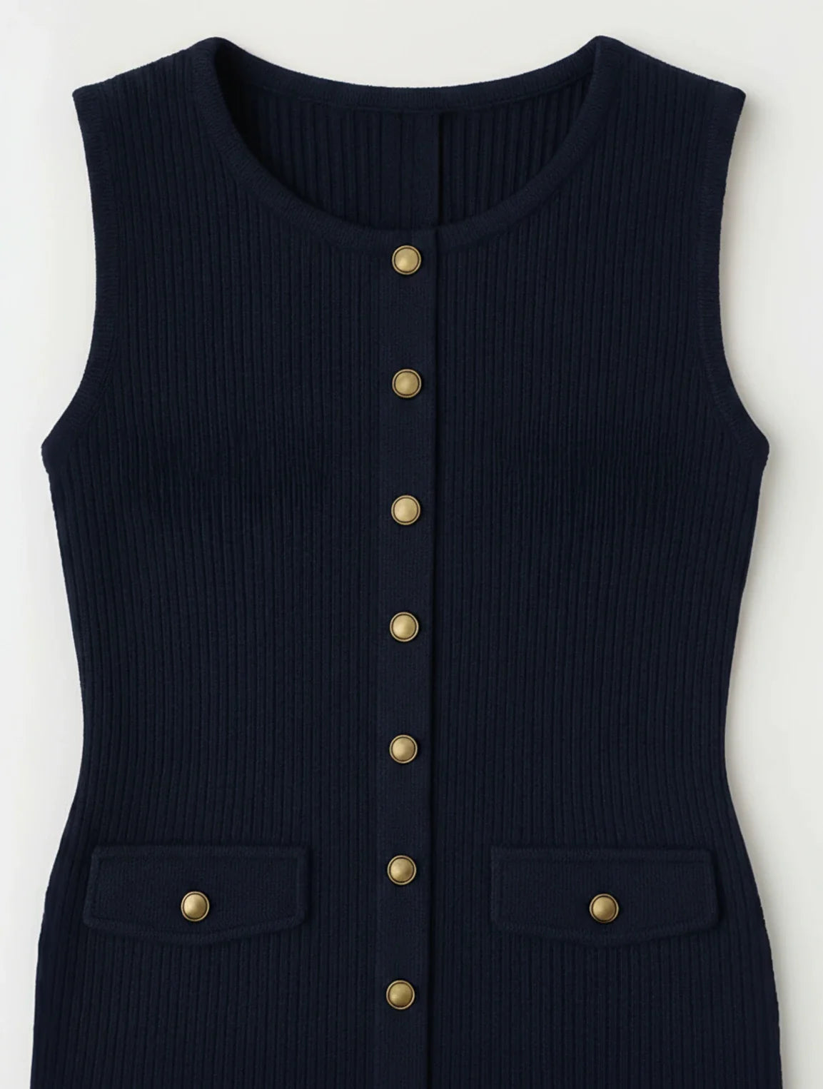 Women's A-Line Midi Dress Button Front