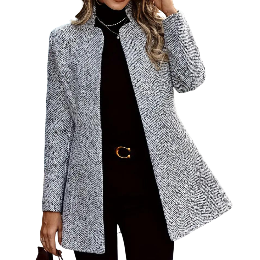 Women's Ankle Coat Single Row Buttons Notch Lapel