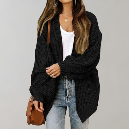Dana | Ladies Cozy Loose Fit Cardigan Sweater - VibreMode