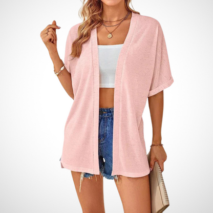 Chic Lightweight Short Sleeve Open Cardigan