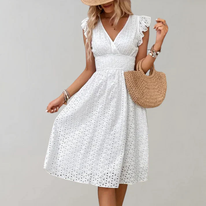 Women's Flutter Sleeve Dress