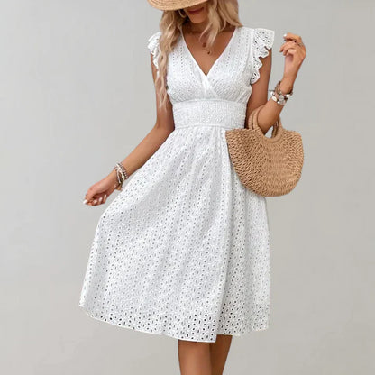 Women's Flutter Sleeve Dress