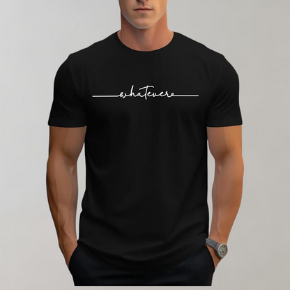 Men's Casual T-Shirt Crew Neck Minimalist Print - VibreMode