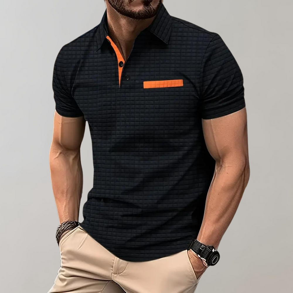 Men's Slim Fit Polo Shirt Comfortable Cotton - VibreMode