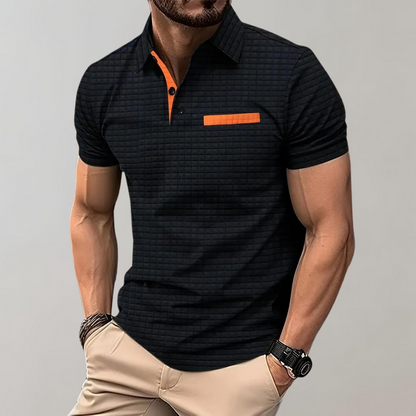 Men's Slim Fit Polo Shirt Comfortable Cotton - VibreMode
