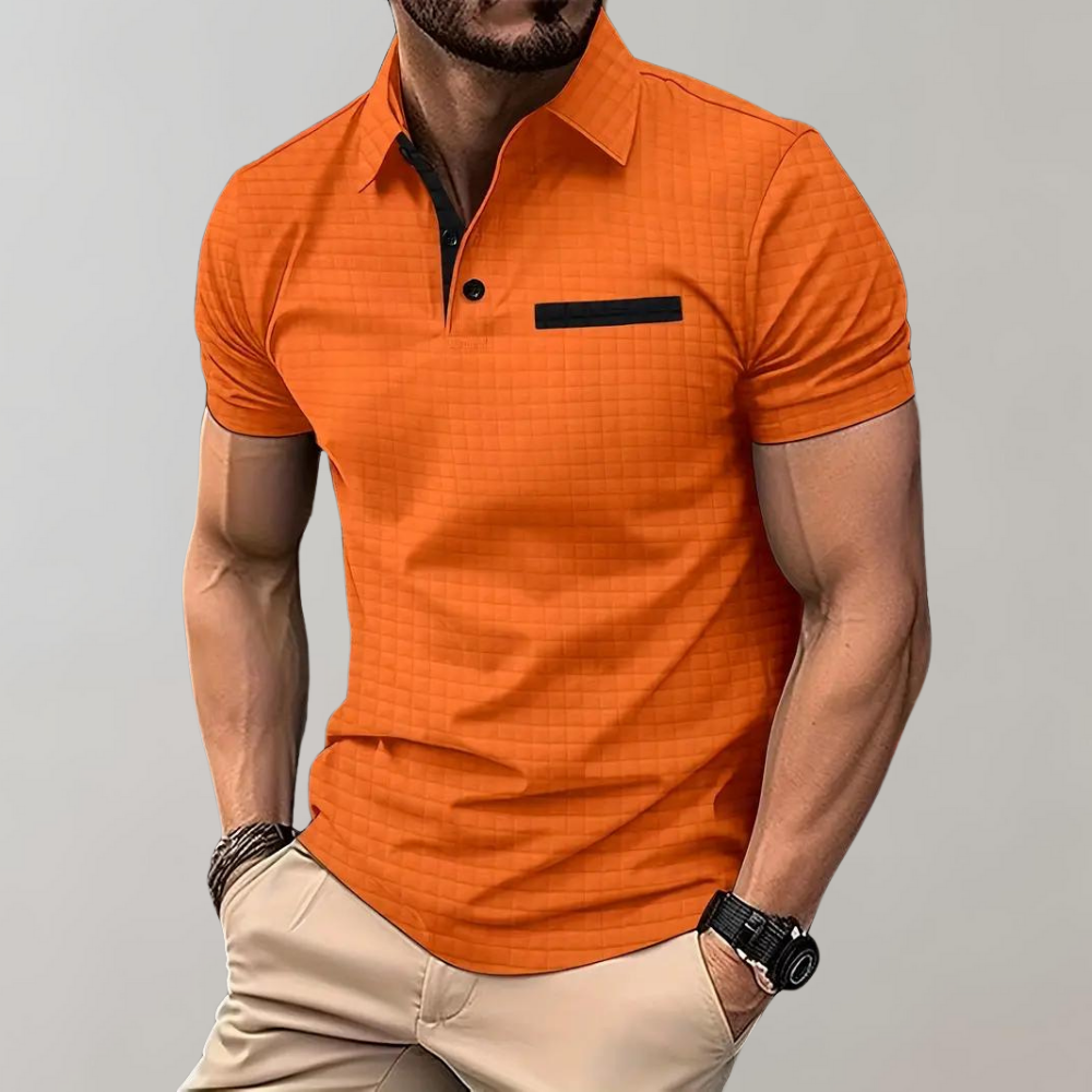 Men's Slim Fit Polo Shirt Comfortable Cotton