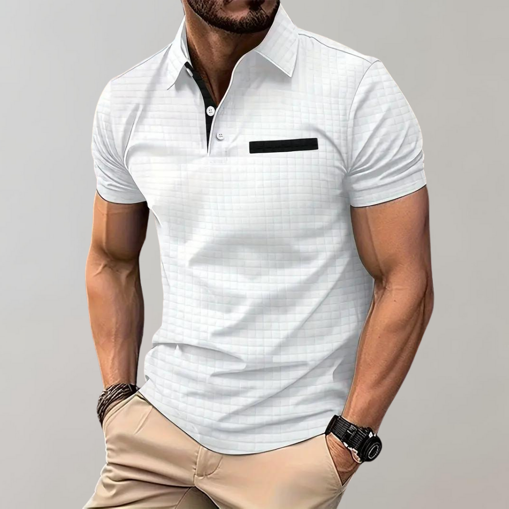 Men's Slim Fit Polo Shirt Comfortable Cotton