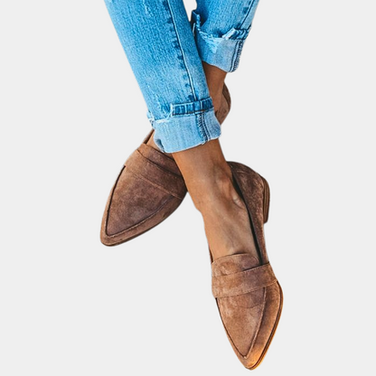 Women's Suede Loafers Slip On