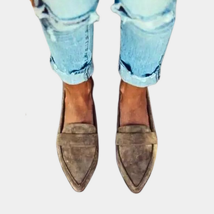 Women's Suede Loafers Slip On