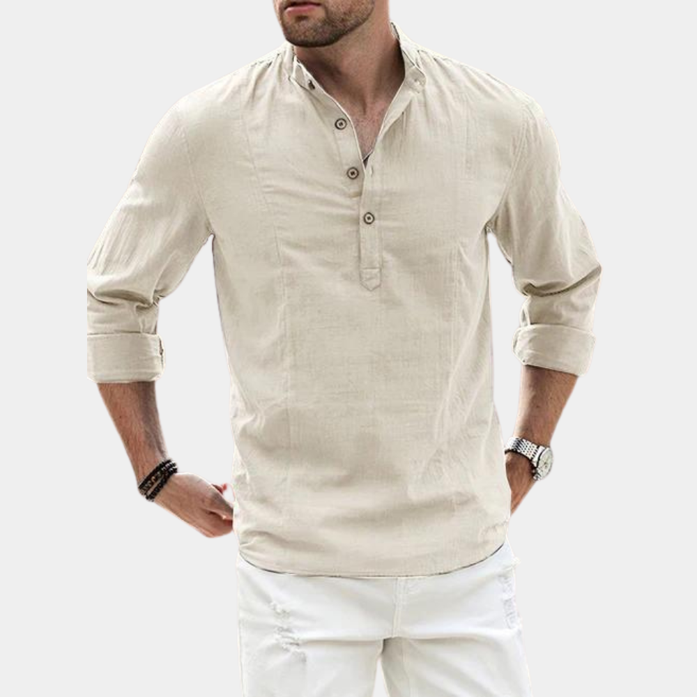 Men's Long Sleeve Casual Shirt Cotton