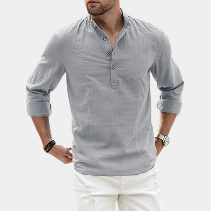 Men's Long Sleeve Casual Shirt Cotton
