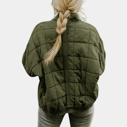 Women's Padded Zipper Casual Coat