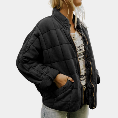 Women's Padded Zipper Casual Coat