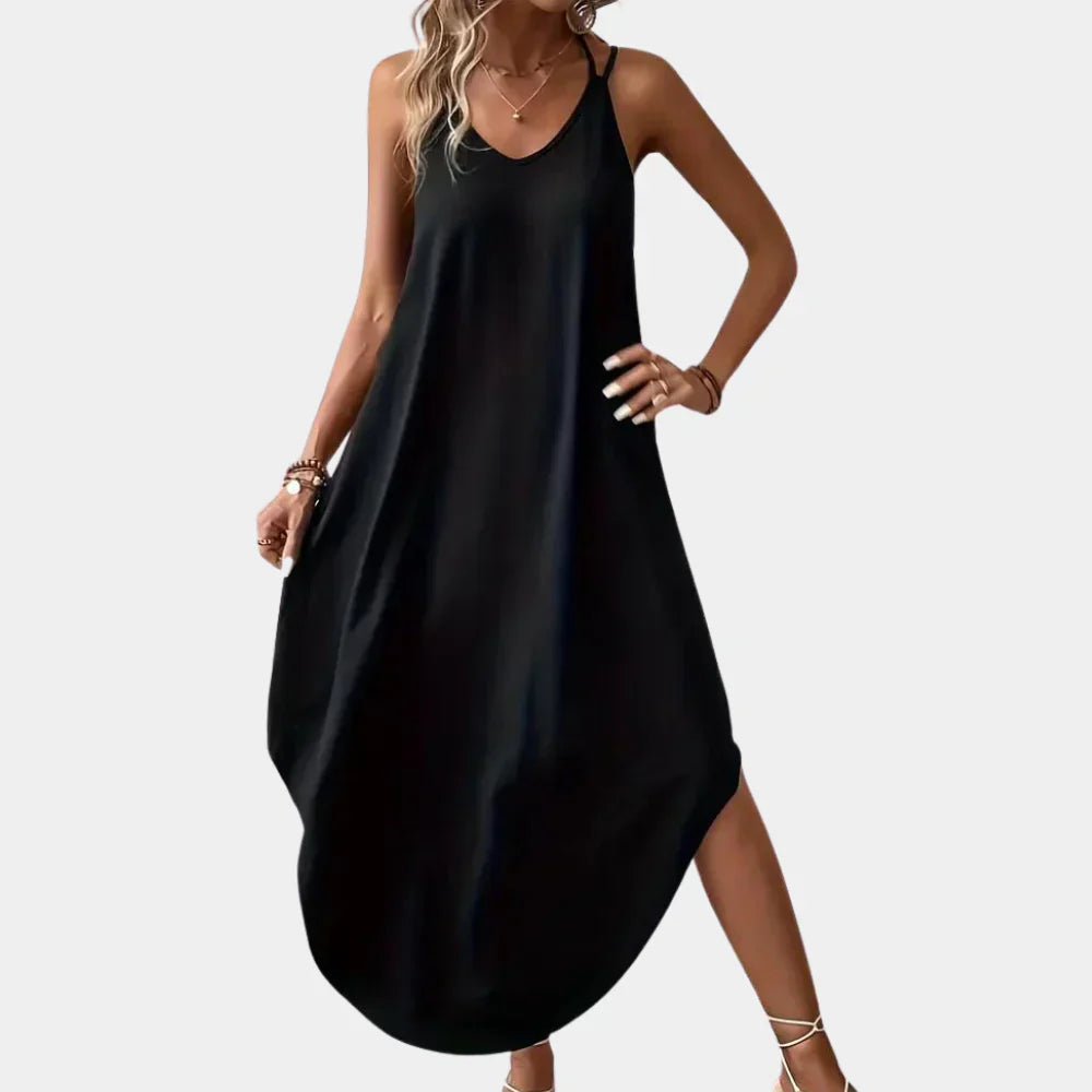 Women's V-Neck Camisole Dress - VibreMode
