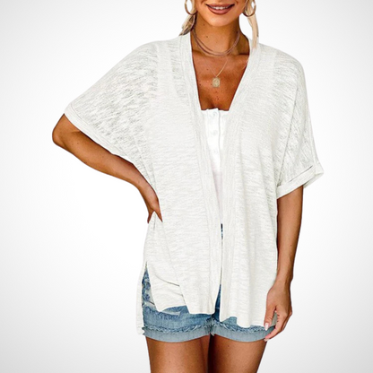 Chic Lightweight Short Sleeve Open Cardigan