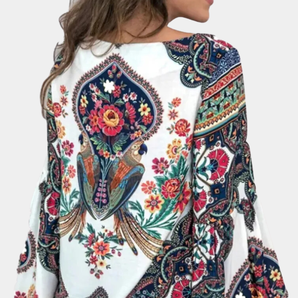 Women's Floral Blouse Lightweight Pastel