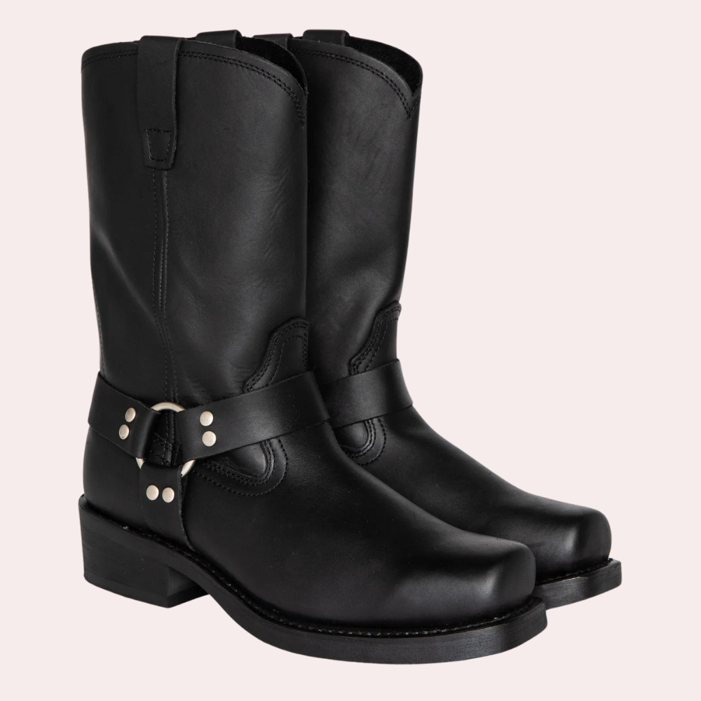 Rugged Men's Traditional Cowboy Riding Boots
