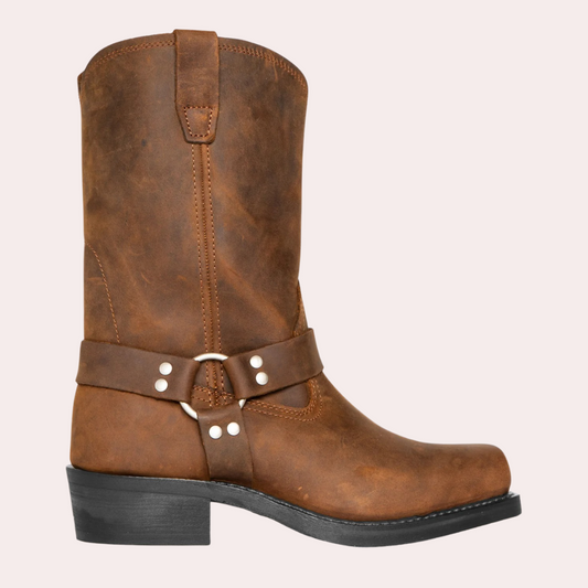 Rugged Men's Traditional Cowboy Riding Boots - VibreMode