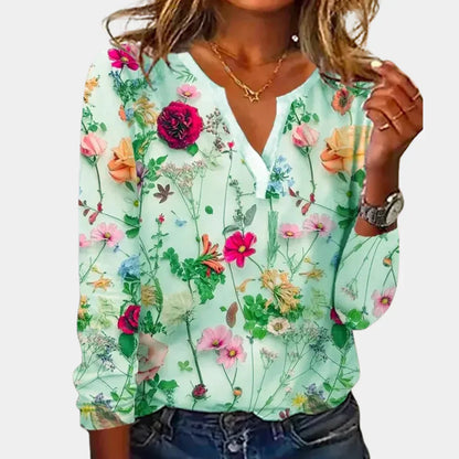 Women's Floral Casual Blouse - VibreMode