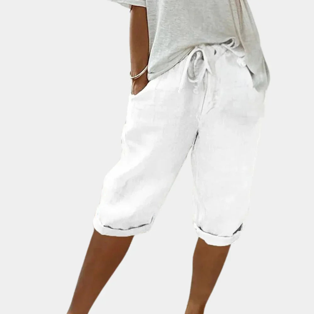 Women's Linen Blend Shorts
