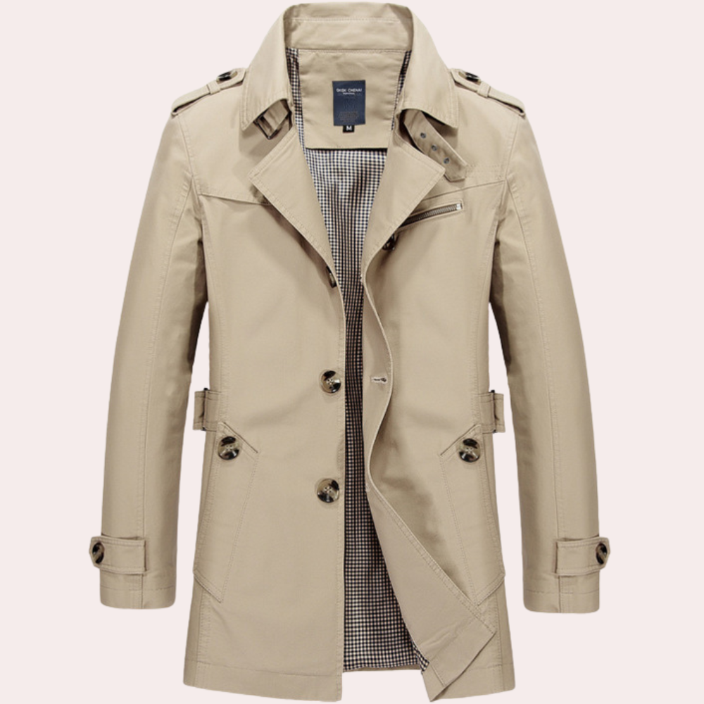 Lightweight Men's Summer Trench Coat