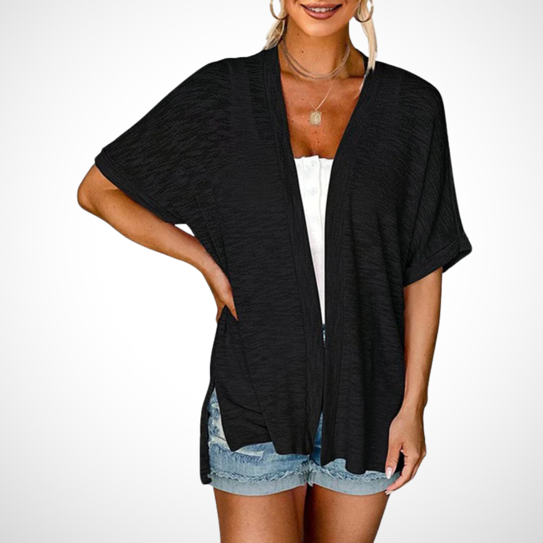 Chic Lightweight Short Sleeve Open Cardigan