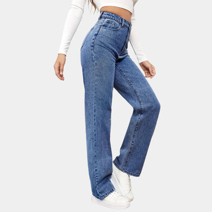 Women's Baggy Jeans Casual Cotton Blue