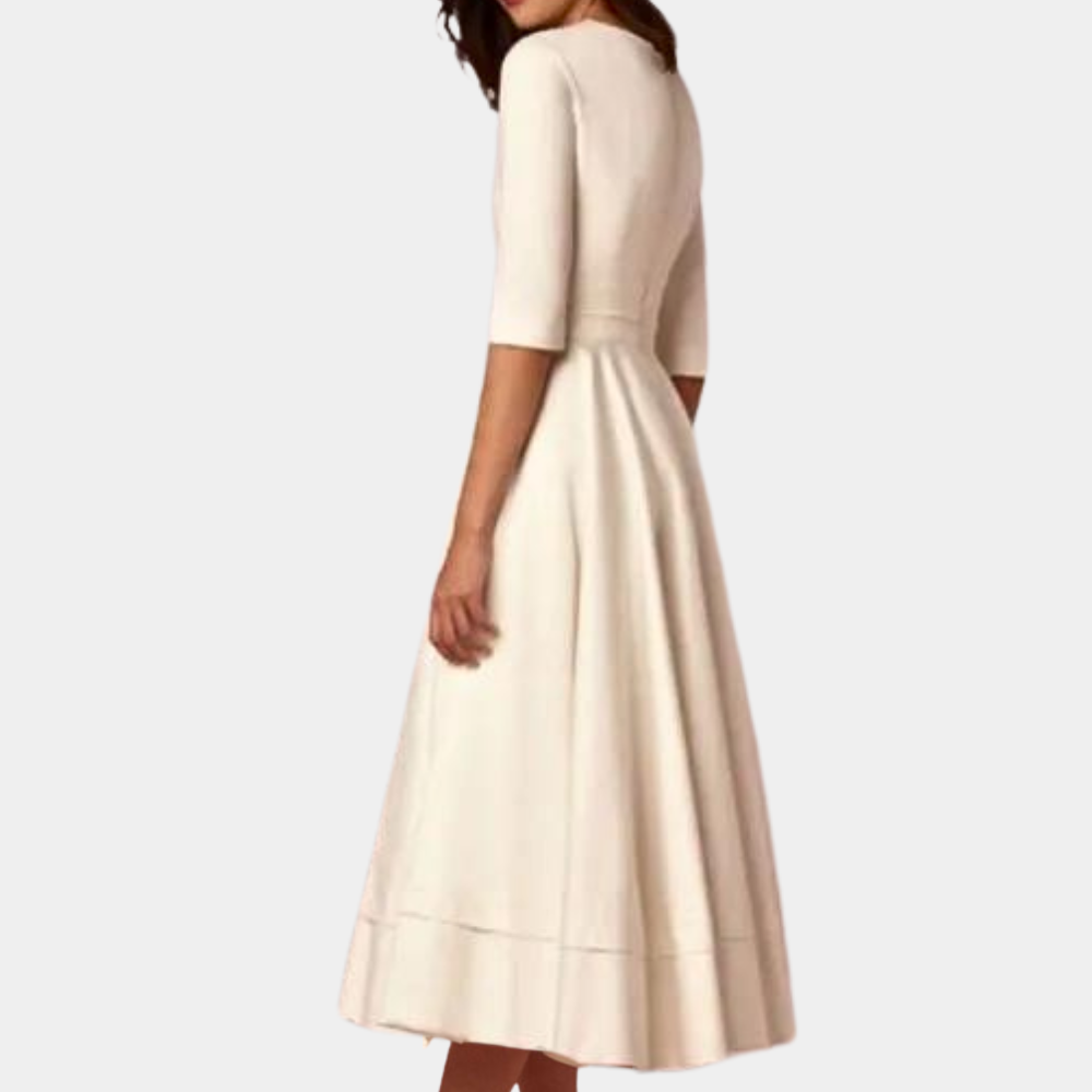 Chic Women's Flared Knee Length Dress