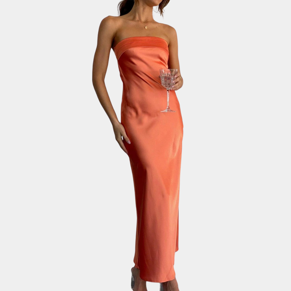 Women's Strapless Evening Dress