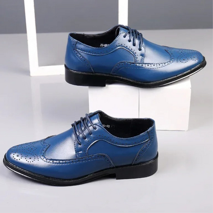 Men's Leather Oxford Shoes Formal Black