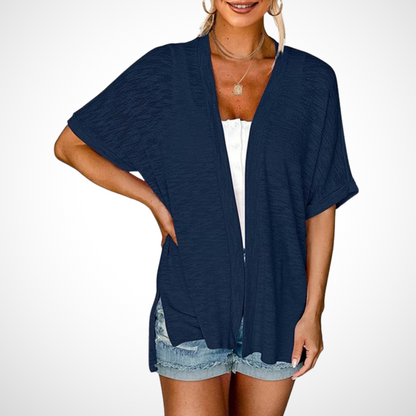 Women's Short Sleeve Cardigan Flowy