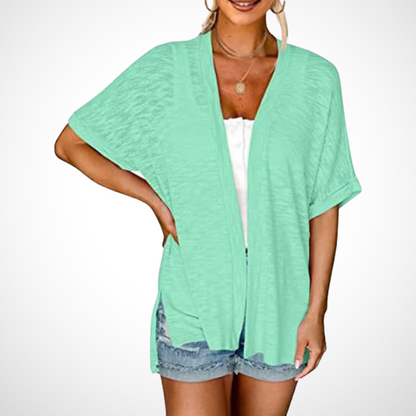 Chic Lightweight Short Sleeve Open Cardigan