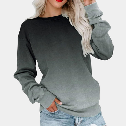 Women's Lightweight Breathable Sweatshirt Gradient Pattern - VibreMode
