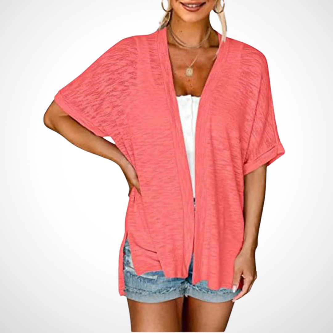Chic Lightweight Short Sleeve Open Cardigan