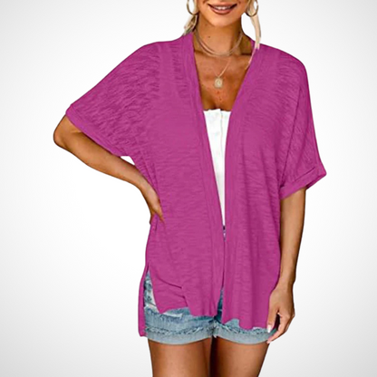 Chic Lightweight Short Sleeve Open Cardigan