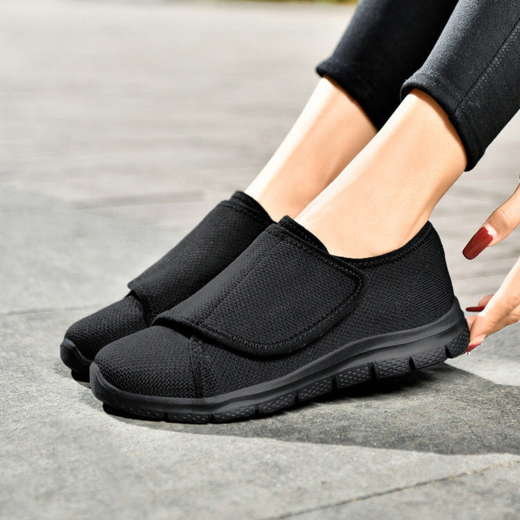Comfortable Wide Fit Walking Shoes for Women with Adjustable Strap