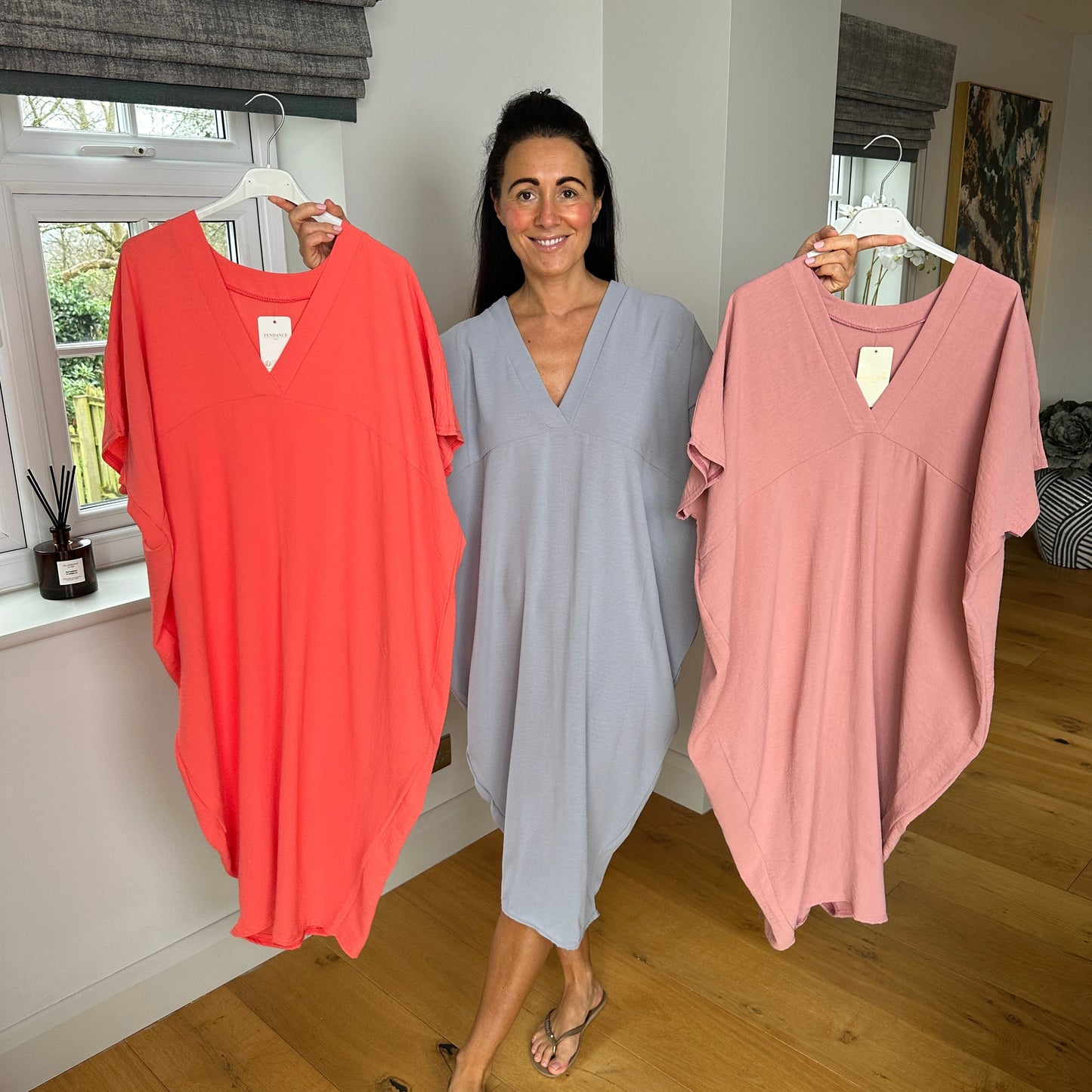 Chic V-neck Sundress for Women