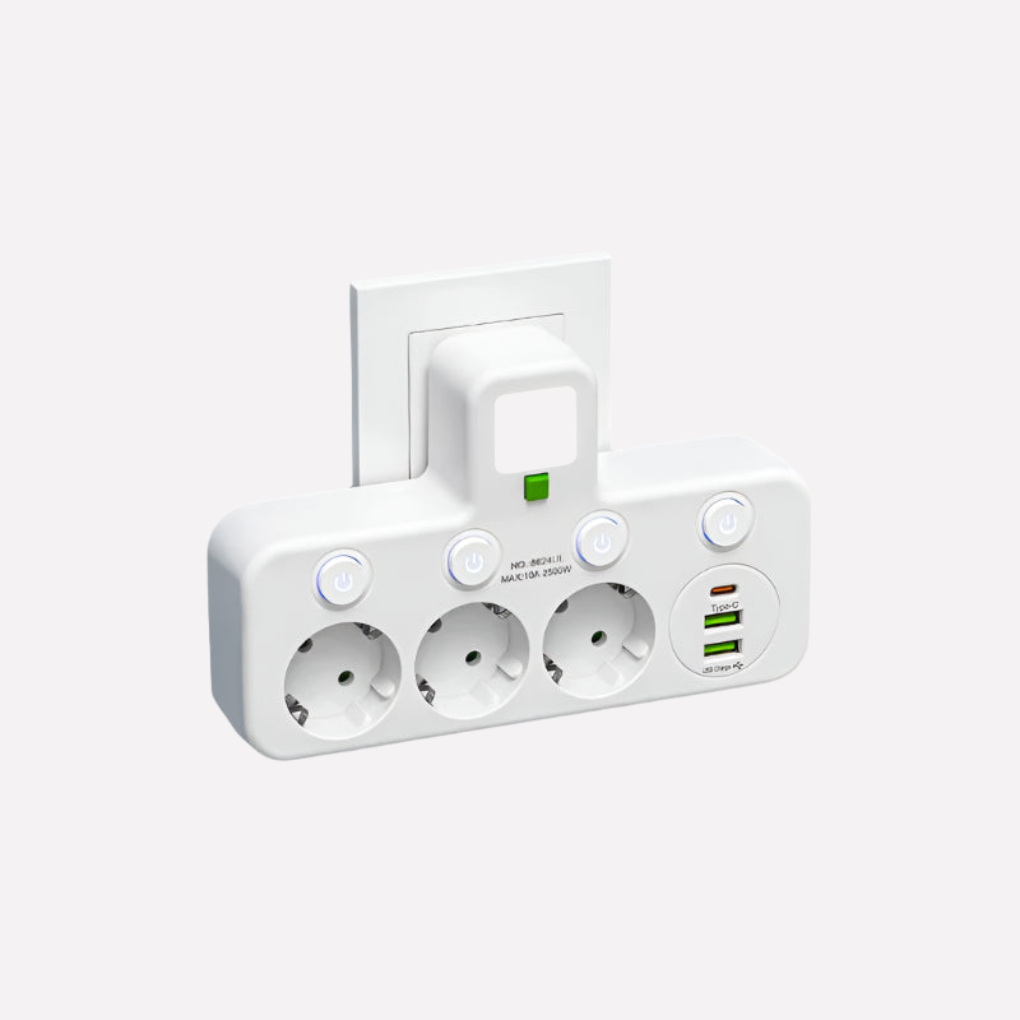 Power Strip With Usb And Type C Ports
