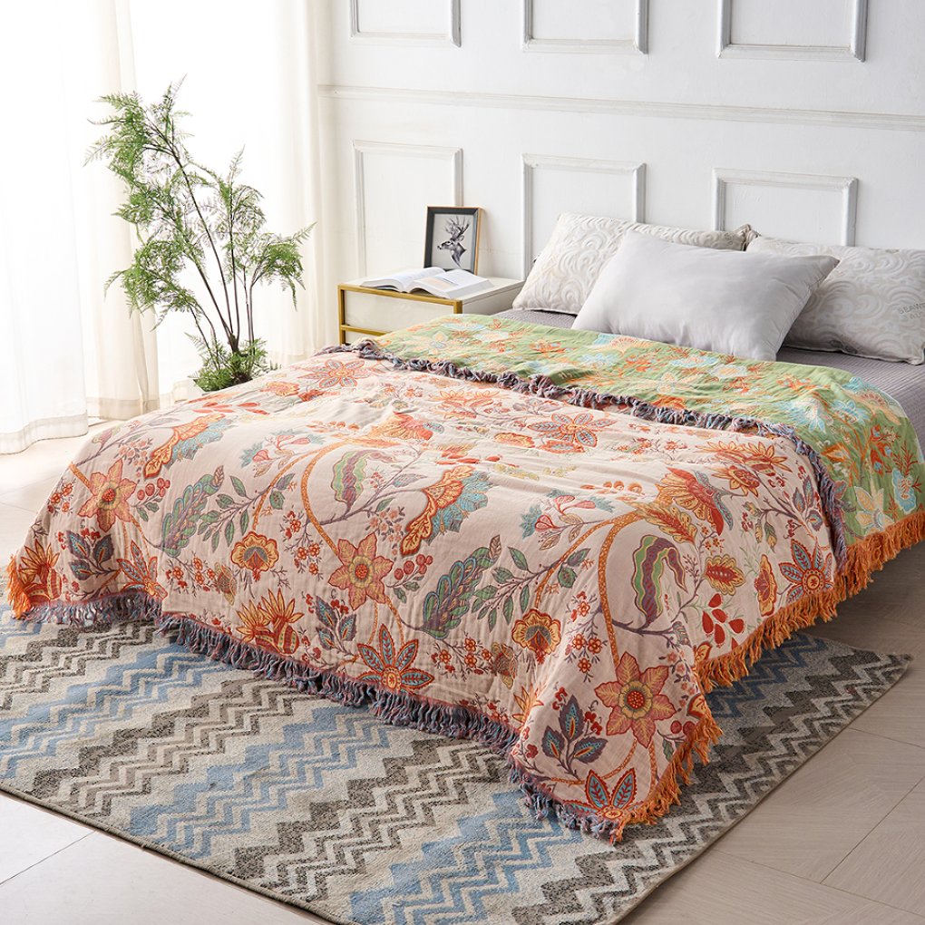 Rustic Floral Throw Blanket - VibreMode
