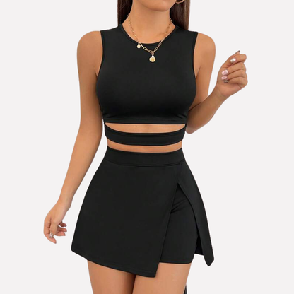 Women's Vest Skort Set