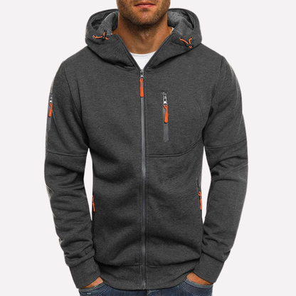 Hooded Sweatshirt Jacket - VibreMode