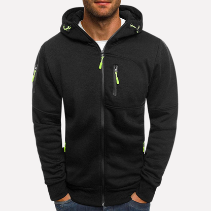 Hooded Sweatshirt Jacket