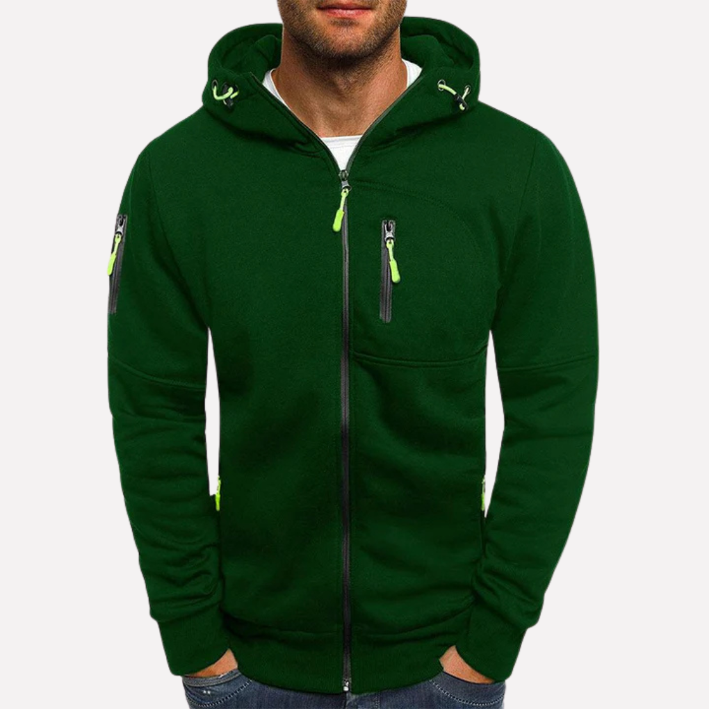 Hooded Sweatshirt Jacket